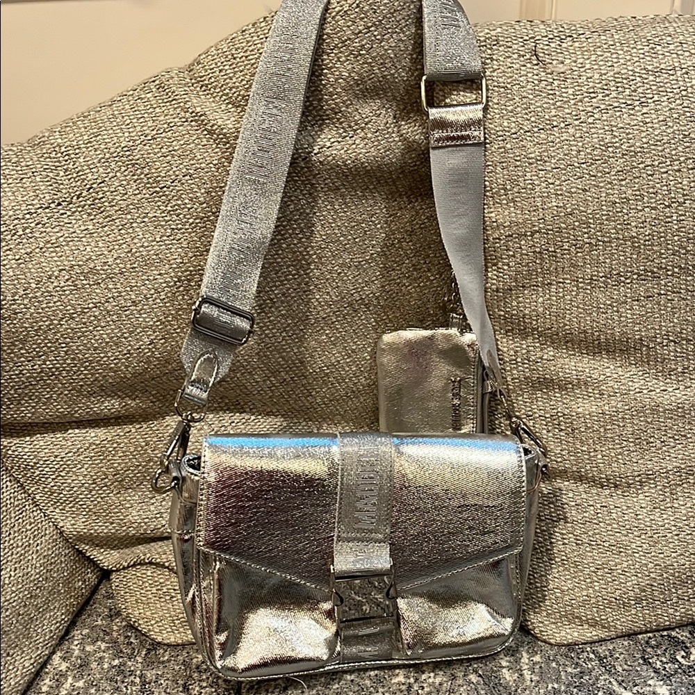 Silver Steve Madden Crossbody Bag